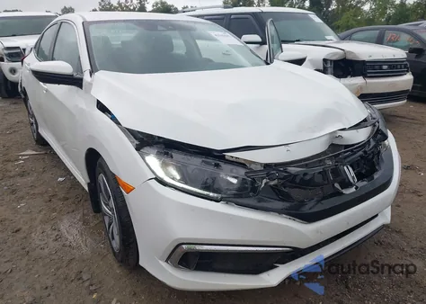 2020 Honda Civic Lx из США, поврежденный, VIN 19XFC2F6XLE024309